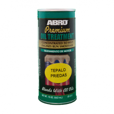 "ABRO Premium Oil Treatment" Tepalo priedas išmetamųjų dūmų sumažinimui, 443ml