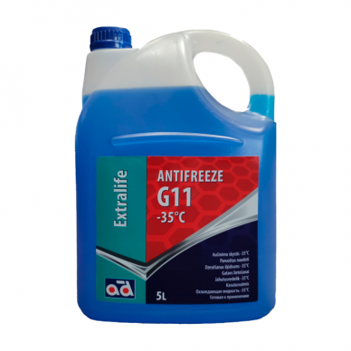 "AD" Antifrizas (aušinimo skystis) G11 mėlynas -35°C, 5l