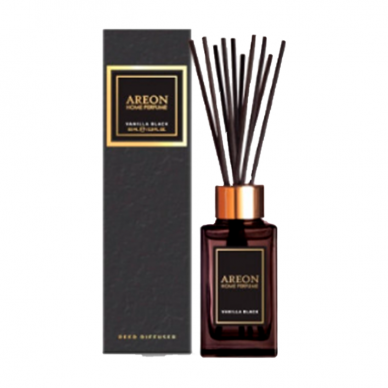 "Areon Home Perfumes Black" Išskirtinis namų kvapas su lazdelėmis Vanilla, 85ml