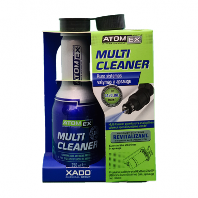 "XADO AtomEx Multi Cleaner" Benzininio variklio degalų sistemos valiklis su revitalizantų, 250ml 1