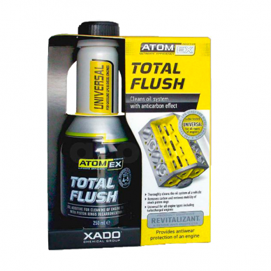 "XADO AtomEx Total Flush" Variklio tepalinės sistemos valiklis, 250ml 1