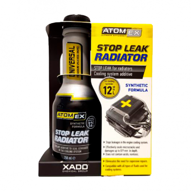 "XADO AtomEx Stop Leak Radiator" Radiatoriaus sandarintojas, 250ml 1