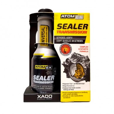 "XADO AtomEx Sealer Transmission" Mechaninės transmisijos sandarinimo priemonė su revitalizantų, 250ml 1