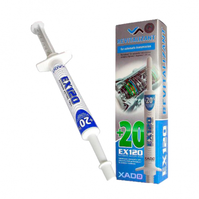 "XADO" Gelis revitalizantas +20% EX120 automatinėms pavarų dėžėms, 8ml 1