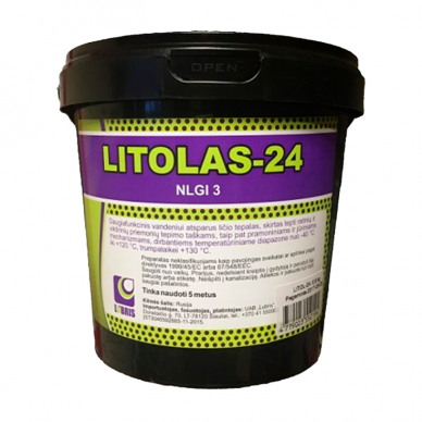 "Lubris" Tepalas Litolas-24 (-40°C +130°C), 800g 1