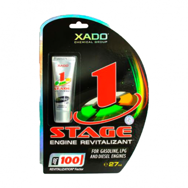 "XADO 1 Stage Engine Revitalizant" Atominis metalo kondicionierius iki 10L alyvos, 27ml 1