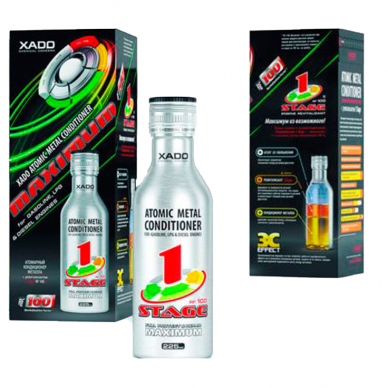 "XADO Maximum 1 Stage" Atominis metalo kondicionierius iki 5l alyvos, 225ml 2