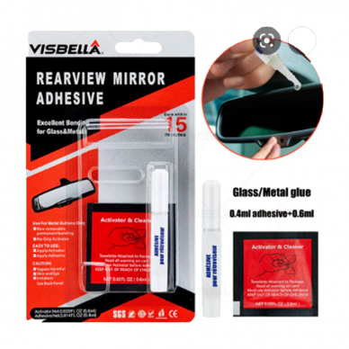 "Visbella Rearview Mirror Adhesive" Galinio vaizdo veidrodėlio klijai, 6ml 1