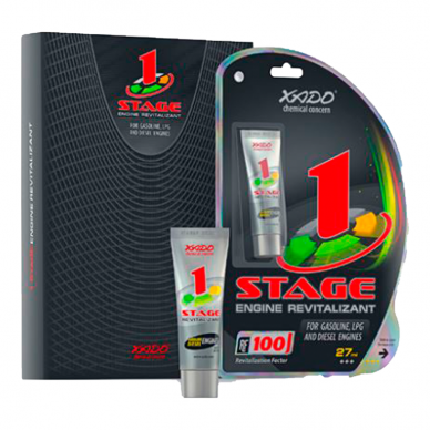 "XADO 1 Stage Engine Revitalizant" Atominis metalo kondicionierius iki 10L alyvos, 27ml